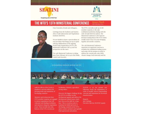 The WTO’s 13th Ministerial Conference- News Flash