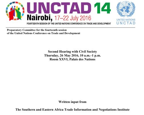 SEATINI Uganda Input at the UNCTAD 14 Conference