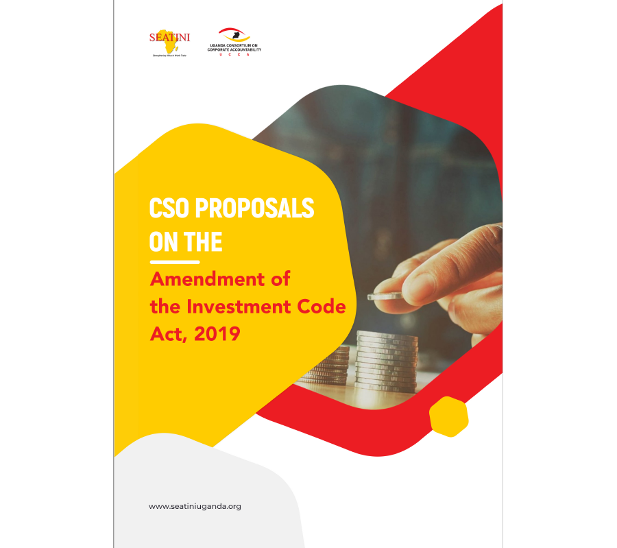 CSO PROPOSALS ON THE AMENDMENT OF THE INVESTMENT CODE ACT, 2019