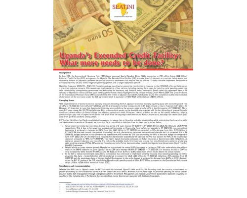 Uganda’s Extended Credit Facility: What more needs to be done?