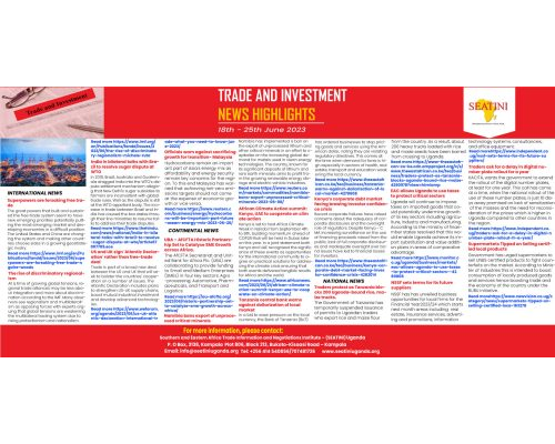 Trade and News Highlights 18th – 25th June 2023