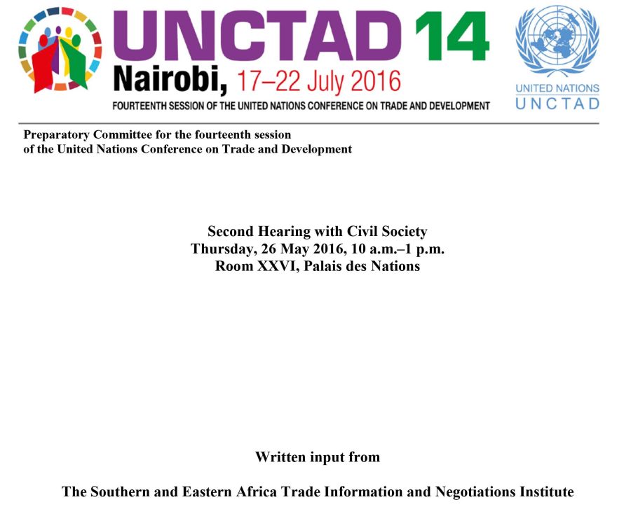 SEATINI Uganda Input at the UNCTAD 14 Conference