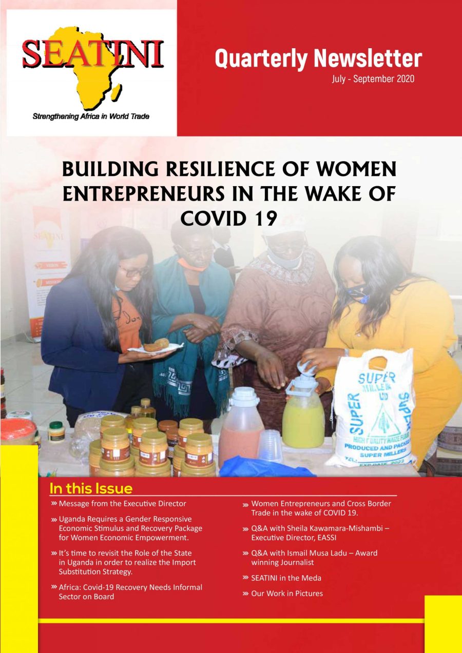 SEATINI UGANDA QUARTERLY NEWSLETTER JULY - SEPTEMBER 2020