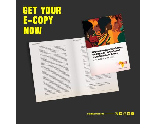 UNPACKING GENDER BASED VIOLENCE IN LAND-BASED INVESTMENTS IN AFRICA