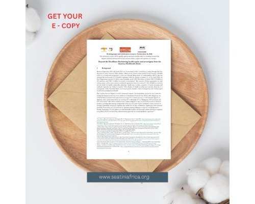 SEATINI, EQUINET, AHAKI, Working Paper; Beyond the Headlines: Reclaiming Health Equity and Sovereignty from the  America First Health Deals (Version; 24th June 2026)