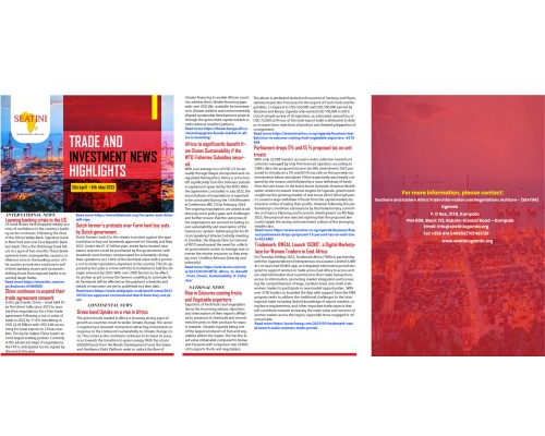 Trade and Investment News Highlights | 31st April – 6th May 2023