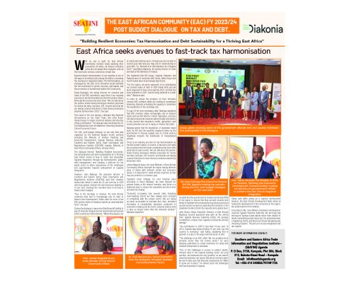 Special News Insert in the East African Newspaper: East Africa seeks avenues to fast-track tax harmonisation