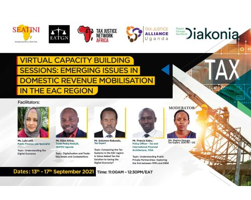 CONCEPTNOTE FOR THE VIRTUAL CAPACITY BUILDING SESSIONS ON EMERGING ISSUES IN DOMESTIC  REVENUE MOBILISATION IN THE EAC REGION