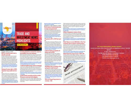 TRADE AND INVESTMENT NEWS HIGHLIGHTS | 2nd – 8th January 2023